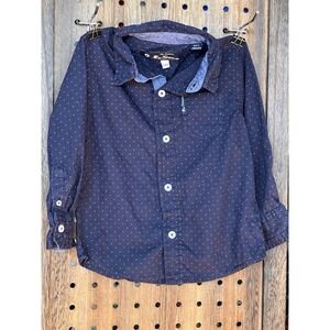 Ben Sherman Boy's Short Sleeve Button Up Cotton Shirt  Size 12M Oi! Skinhead Mod